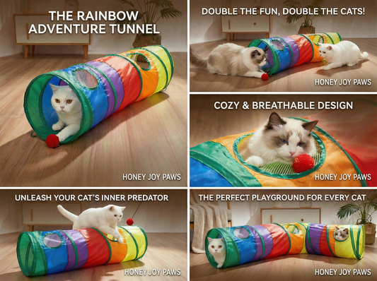 Honey Joy "Hide & Seek" Cat Tunnel