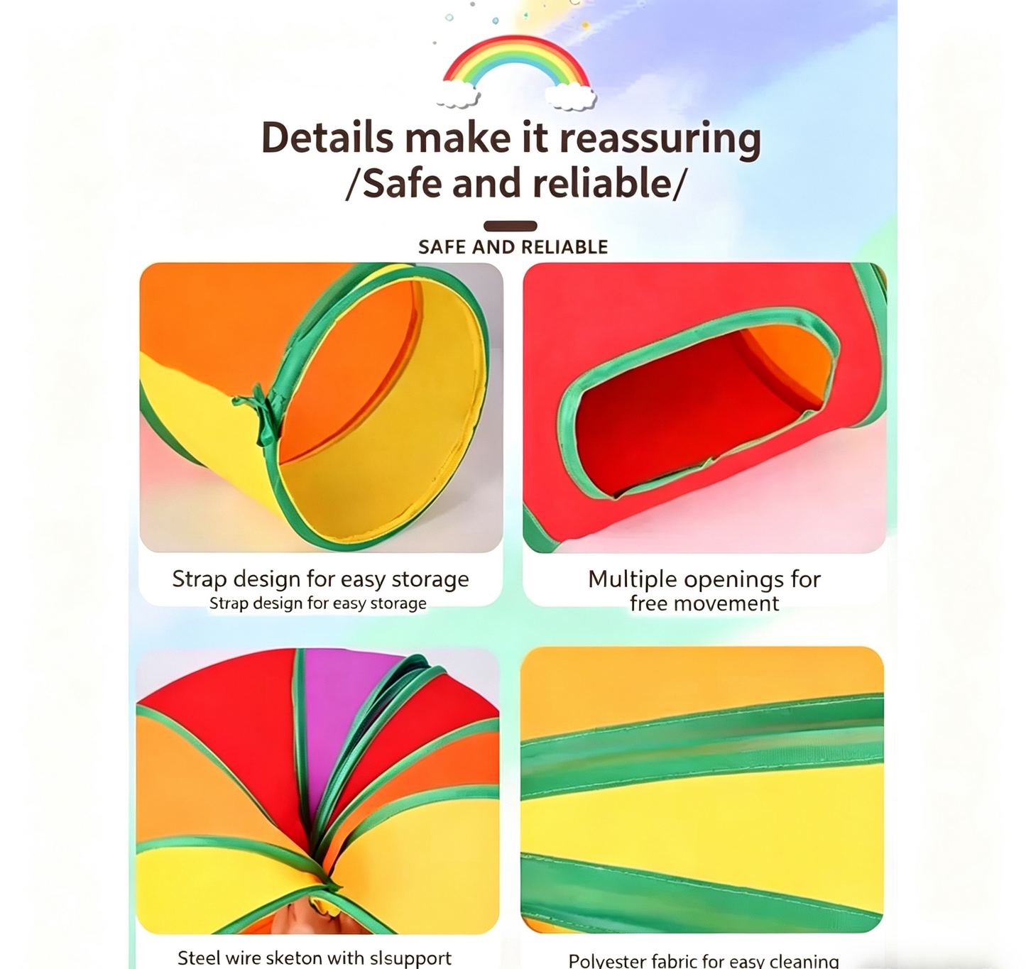 Honey Joy "Hide & Seek" Cat Tunnel