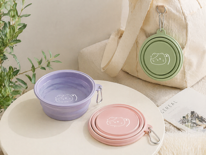 Honey Joy Collapsible Pet Travel Bowl